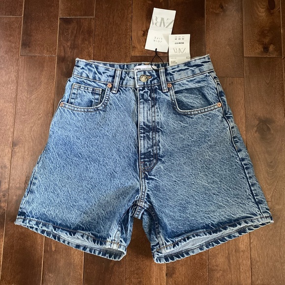 NWT Zara mom fit shorts 2 - Picture 3 of 14